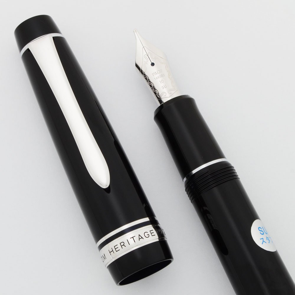 Pilot Namiki Custom Heritage 912 Fountain Pen - Black, 14k